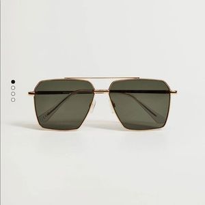 Mango Gold and Black Sunglasses